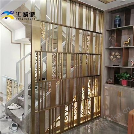 清远大型不锈钢屏风工程用金属屏风定制