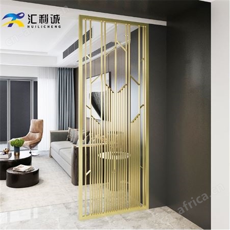 酒店中国结不锈钢雕花屏风多种图案激光切割屏风