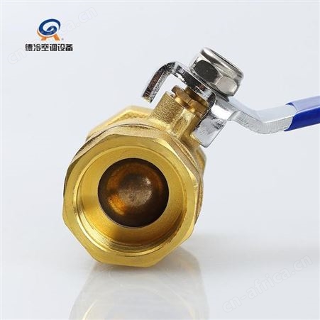 德冷空调DN20mm风机盘管专用铜球阀 英制6分接管 热水型