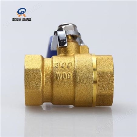 德冷空调DN20mm风机盘管专用铜球阀 英制6分接管 热水型