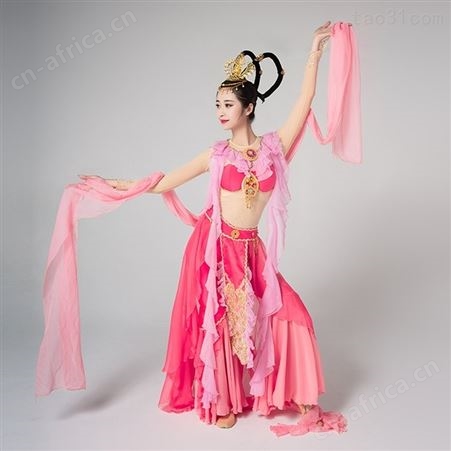 中国风古典舞反弹琵琶飞天敦煌演出嫦娥奔月飘逸女舞台演出服