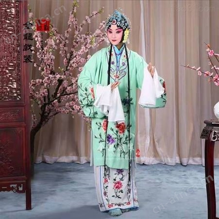 京剧越剧黄梅戏青衣水袖花旦演出服戏曲服