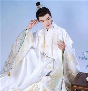 汉服道袍织金披风男款服装