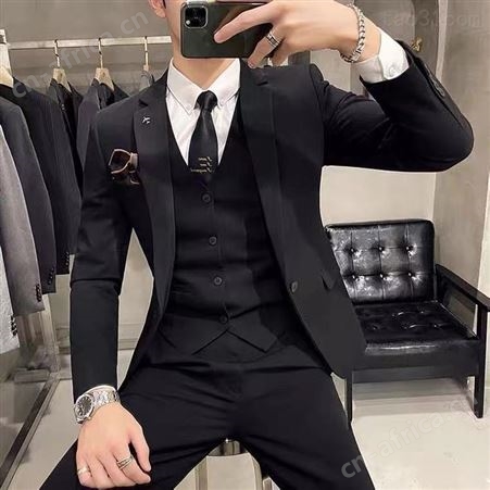 男士西服套装结婚主持面试礼服租赁私人订制