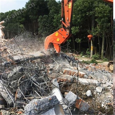 汇鑫20吨建筑混凝土破拆钳 支柱钢筋网笼剪切器 工地废料破碎器