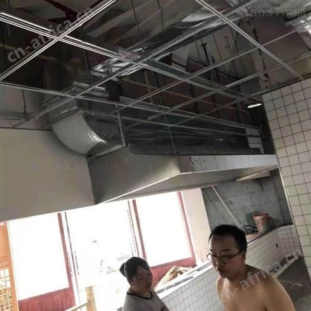 诸暨黑白铁皮油烟管道加工 诸暨厨房排烟工程制作安装