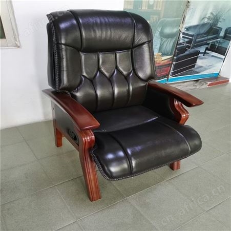 老板椅 旭峰家具 真皮牛皮实木老板椅 办公椅厂家