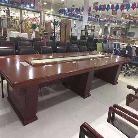 旭峰家具 大型油漆会议桌厂家 实木会议桌椅组合 现货供应 