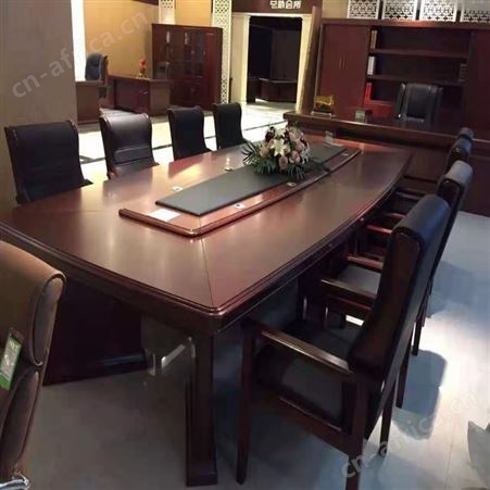 旭峰家具 大型油漆会议桌厂家 实木会议桌椅组合 现货供应 
