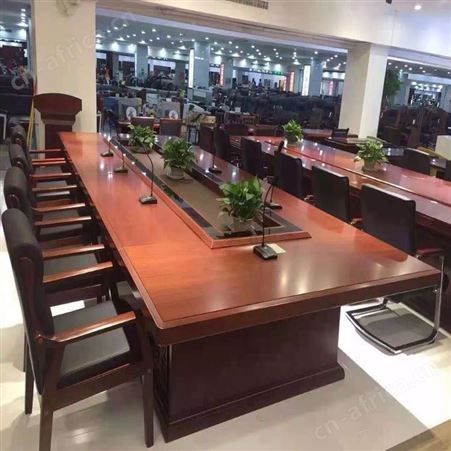 旭峰家具 大型油漆会议桌厂家 实木会议桌椅组合 现货供应 