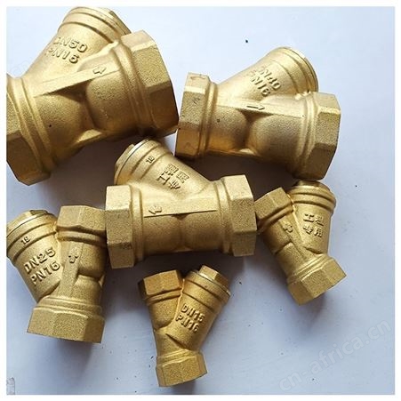 DN25直通式内螺纹DN25过滤器 水力控制给水单向全铜Y型过滤器