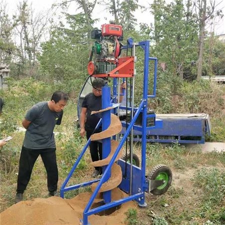 电线杆打孔机 路基钻孔栽杆用柴油工程钻