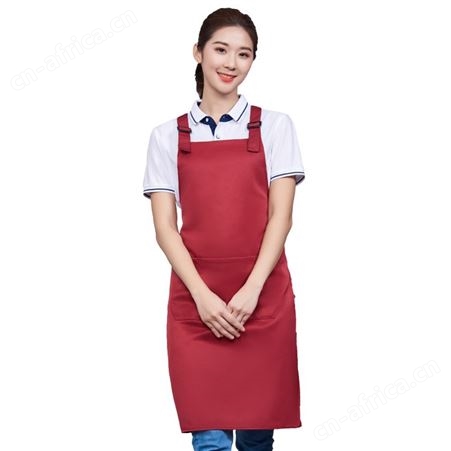 工作围裙定制logo印字奶茶咖啡店美甲超市订做服务员款时尚广告服