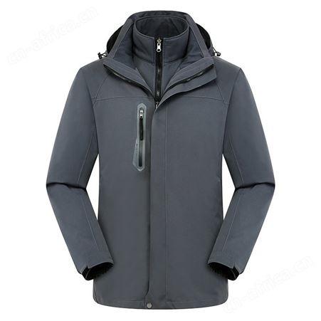 男潮三合一两件套女加绒加厚户外服装团队服压胶款冲锋衣防风衣