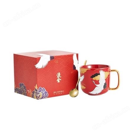 共禾京品 国风马克杯礼盒款（含勺子）国潮礼品 礼品团购定制 礼品一件代发 员工礼品定制