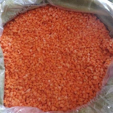 厂家供应成品速冻胡萝卜丁 冷冻蔬菜食品量多从优 绿拓食品