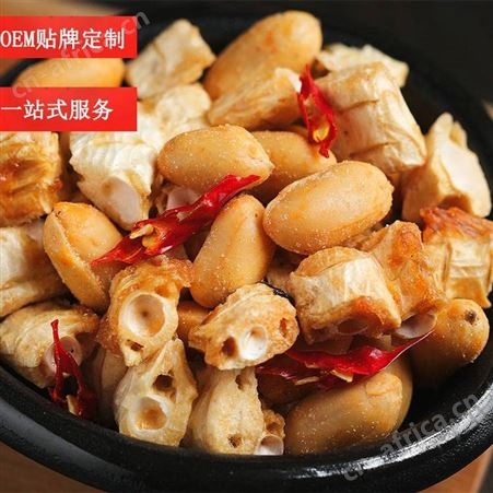 小虾干麻辣花生 休闲食品 中日合资代工