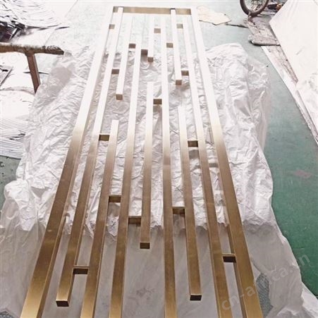六边形不锈钢屏风 异型焊接金属 不锈钢隔断定制厂家