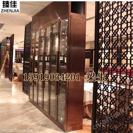 不锈钢花格定制臻佳供应酒店隔断