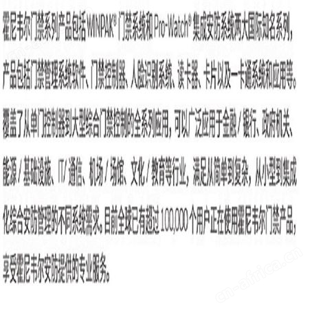 霍尼韦尔门禁控制软件Pro-Watch 4.2