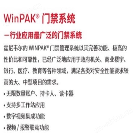 霍尼韦尔门禁控制软件Pro-Watch 4.2