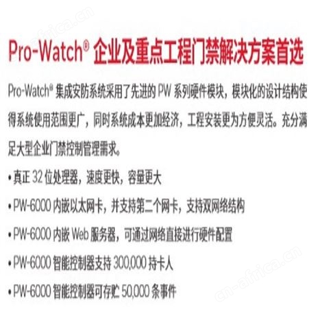 霍尼韦尔门禁控制软件Pro-Watch 4.2
