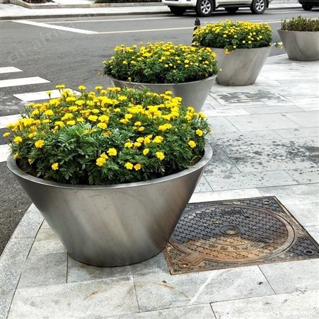 北欧宜家室内外花箱 南京不锈钢花盆定制