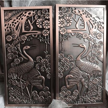 浮雕山水画 滁州物纪念品定制铝艺