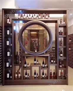 钛金不锈钢酒柜酒架 杭州酒吧不锈钢常温酒架直供