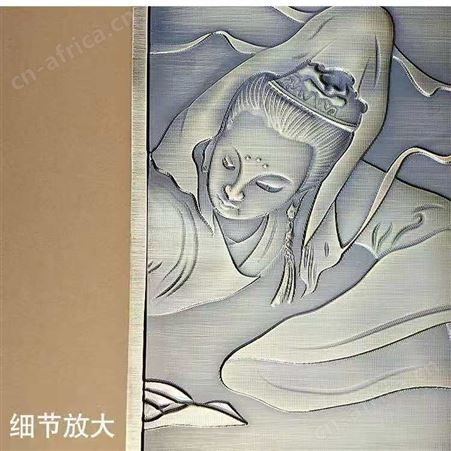 红古铜铝板雕刻 长沙酒店大堂铝浮雕壁画
