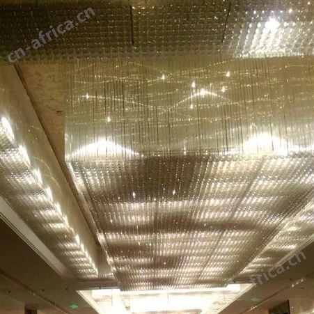 灯饰防护网 大型吊灯防护网 水晶隐形防坠网 广州戈慕莱无影网生产厂家