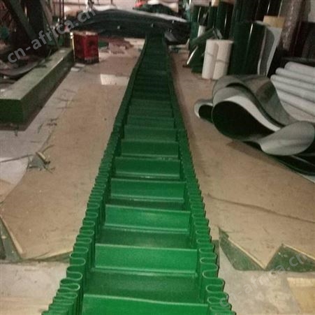 pvc3.0绿平裙边挡板输送带 pvc工业皮带