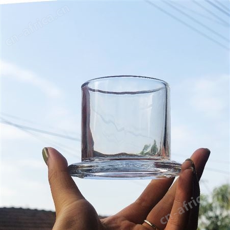 迷你玻璃金钟罩蜡烛杯水晶石扩香收纳防尘防水diy手办摆件120ml