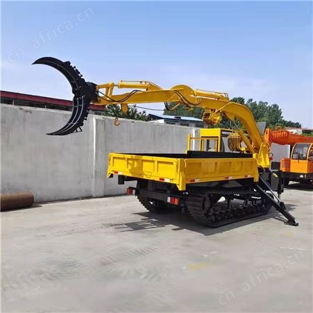 创佳定制全新6-20吨全地形使用履带随车小型农用挖抓挖运输一体车