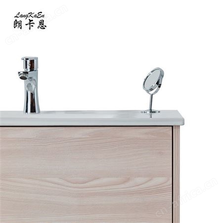现代简约卫浴柜挂式多层实木浴室柜洗手盆柜组合 按需定制