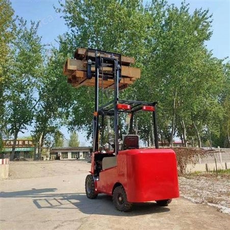 环保电动叉车 全电动叉车 小型四轮座驾式搬运叉车