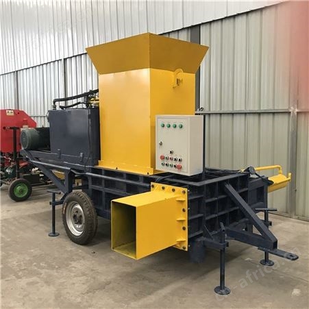 青储饲料小型压块机 多功能方捆套袋打包机 全液压式