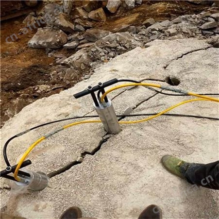 液压岩石小型劈裂机 多功能电动劈石机 静态爆破