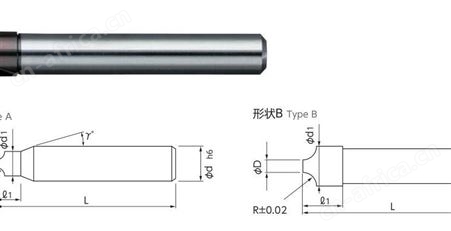 日本NS日进无限涂层内圆弧R角刀MIR200 R3